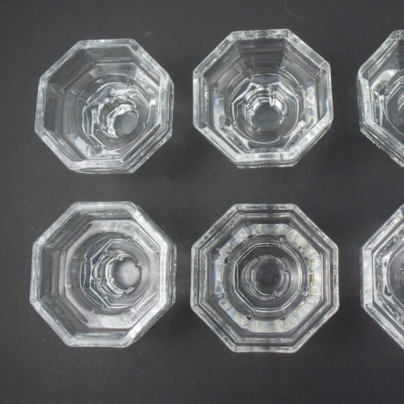 6 Vintage Luminarc/Arcoroc "Octime" Candle Holders - Picture 4 of 10